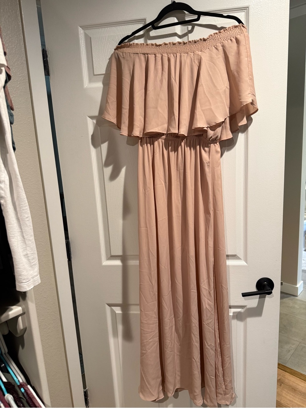 Show Me Your MuMu Blush Pink One-Shoulder Maxi Dress